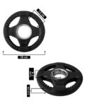 Par de Discos Olímpicos Recubiertos de 4 Agarres 2.5 Lb. - Imagen 4