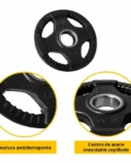 Par de Discos Olímpicos Recubiertos de 4 Agarres 5 Lb. - Imagen 3