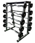 Rack Uso Rudo con 10 Barras de 20 a 60 Lb. - Yim Sports - Imagen 3