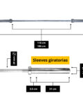 Barra Semiolímpica, 17 KG, 1.8 M. - Tayga - Imagen 3