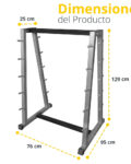 Rack Uso Rudo con 10 Barras de 20 a 110 Lb. - Tayga - Imagen 8