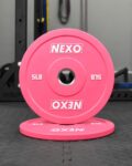 Par de Discos Olímpicos Recubiertos Color Rosa 5 Lb. - Imagen 3