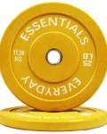 Par de Discos Olímpicos Recubiertos Color Amarillo 25 Lb. - Imagen 4