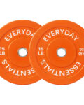Par de Discos Olímpicos Recubiertos Color Naranja 15 Lb. - Imagen 4